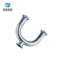 Sanitary elbow  "U"type Tee quick-installed  clamp/welded Stainless steel 3 ways  pipe fittings 3/4''-8''